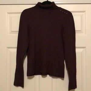 Brown Long Sleeve Turtle Neck